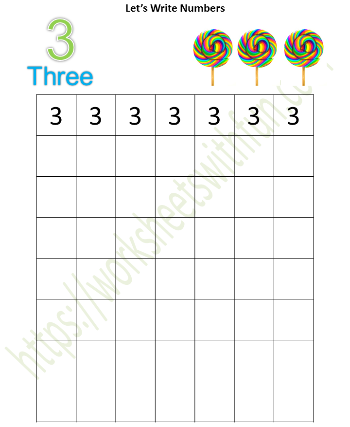 mathematics-preschool-number-3-practice-page
